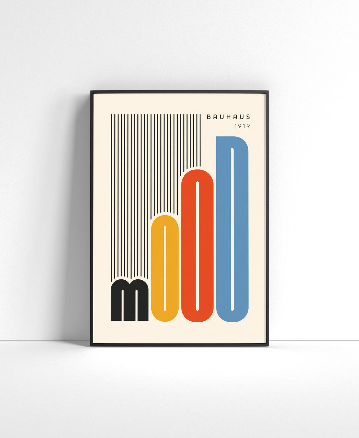 Bauhaus Line Art Wall Art Print | Linear Echo