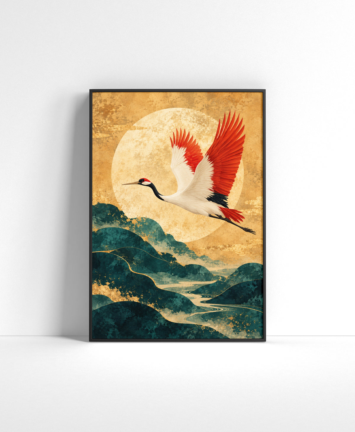Crane Wall Art Print | Aurelia Crane